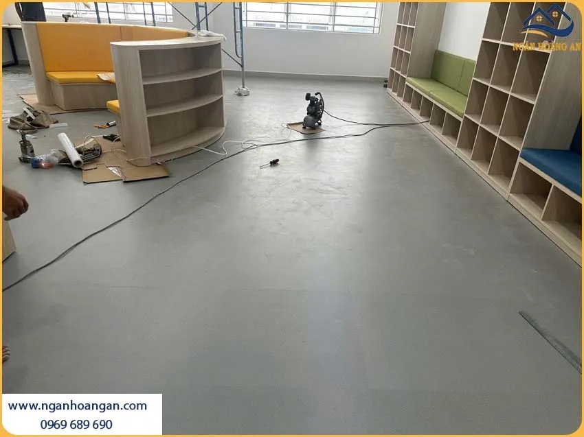 Sàn Nhựa Dán Keo Giả Xi Măng MSFloor 33322 Dày 3mm