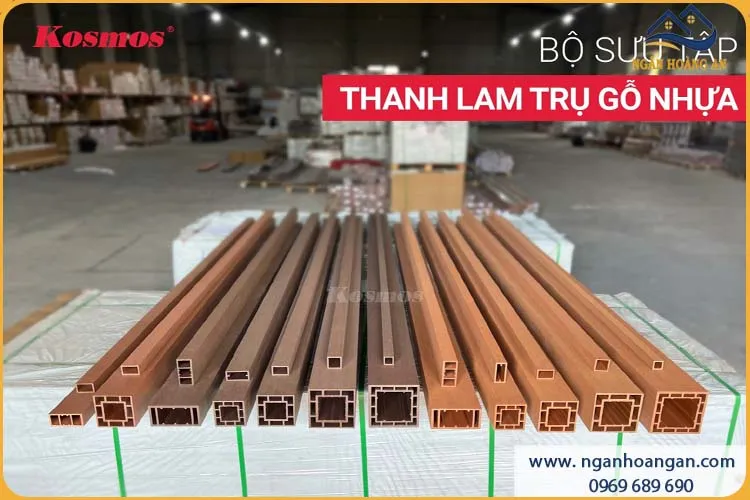 Lam Trụ Giàn Hoa Pergola Gỗ Nhựa Ngoài Trời Kosmos