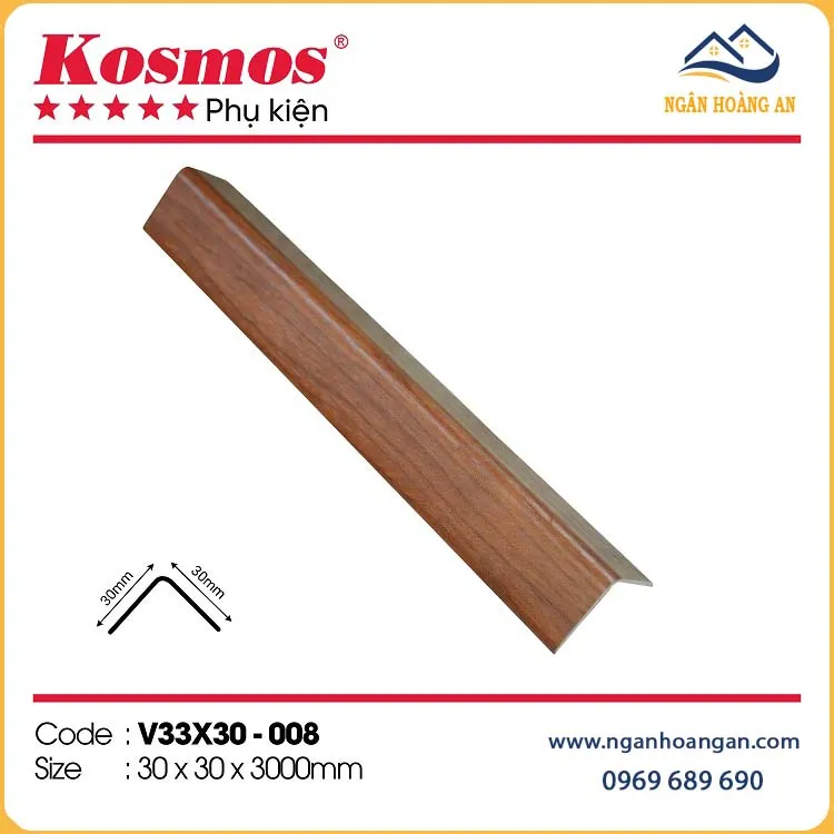 Nẹp Góc V30x33 Nhựa Giả Gỗ Kosmos