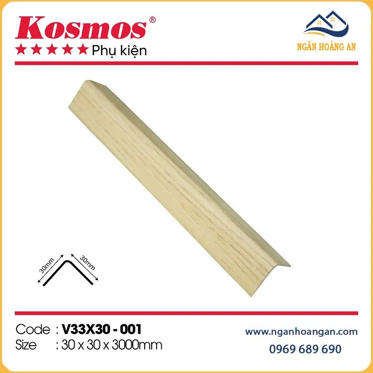 Nẹp Góc V30x33 Nhựa Giả Gỗ Kosmos