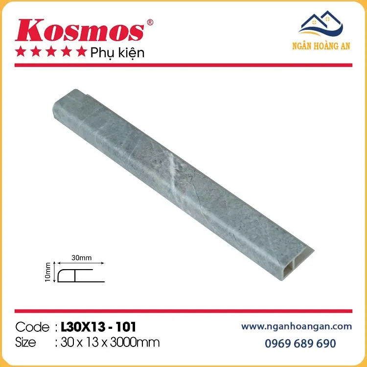 Nẹp Kết Thúc Tấm Ốp Tường Nhựa Giả Gỗ Kosmos