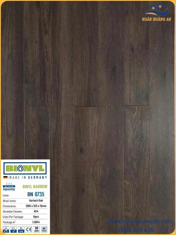 Sàn Gỗ Công Nghiệp Binyl Đức BN8735 Dày 12mm