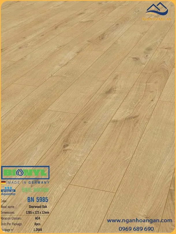 Sàn Gỗ Công Nghiệp Binyl Đức TL5985 Dày 8mm