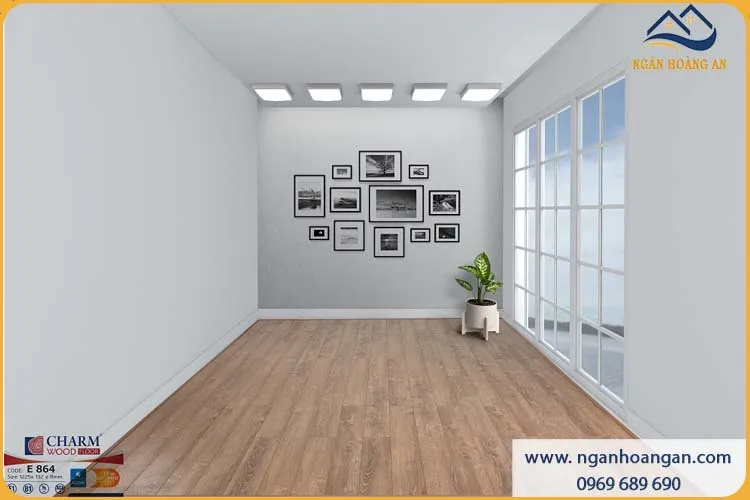 Sàn Gỗ Công Nghiệp Charmwood E864 Dày 8mm