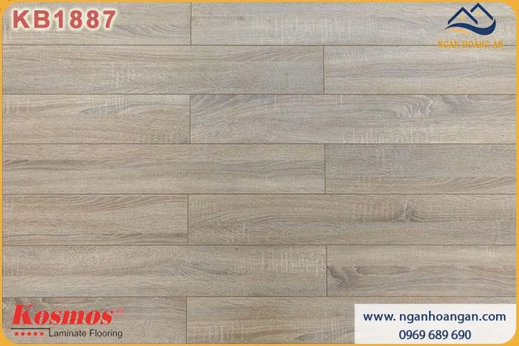 Sàn Gỗ Công Nghiệp Kosmos KB1887 Dày 12mm