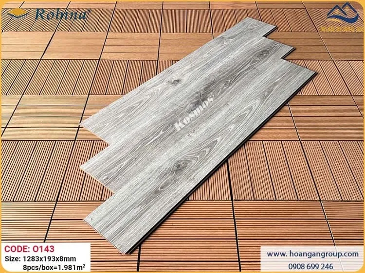 Sàn Gỗ Công Nghiệp Malaysia Robina O143 8mm