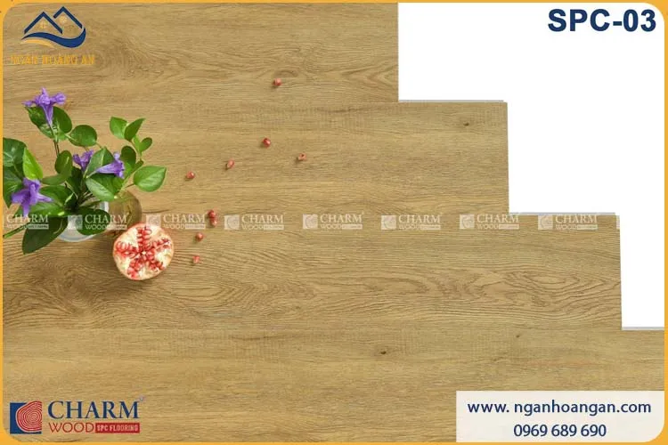 Sàn Nhựa Giả Gỗ Vinyl Hèm Khóa Charmwood SPC-03 6mm