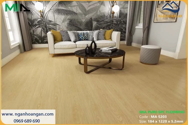 Sàn Nhựa Giả Gỗ Vinyl Hèm Khóa MIA MA 5203 Dày 5.2mm