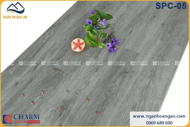 Sàn Nhựa Hèm Khóa Giả Gỗ Charmwood SPC-05 6mm