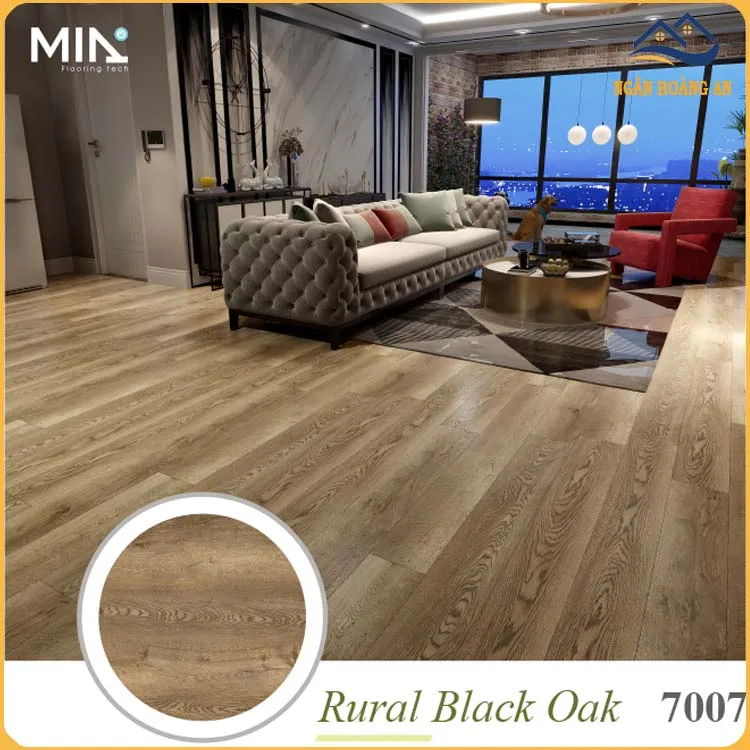 Sàn Nhựa Vinyl Hèm Khóa MIA MA 7007 Đế Cao Su 7mm