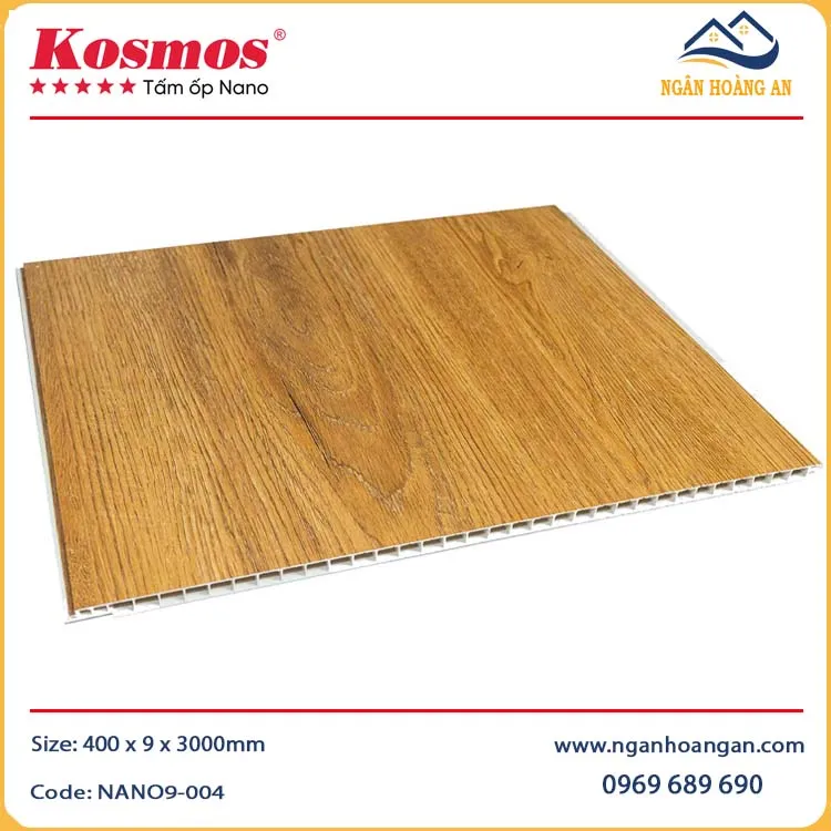 Nhựa Ốp Tường Nano Giả Gỗ Kosmos NANO9-004