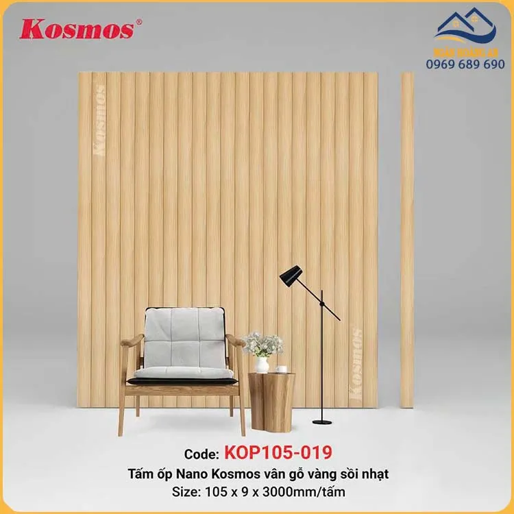 Tấm Nhựa Ốp Trần Nano Kosmos KOP105-019