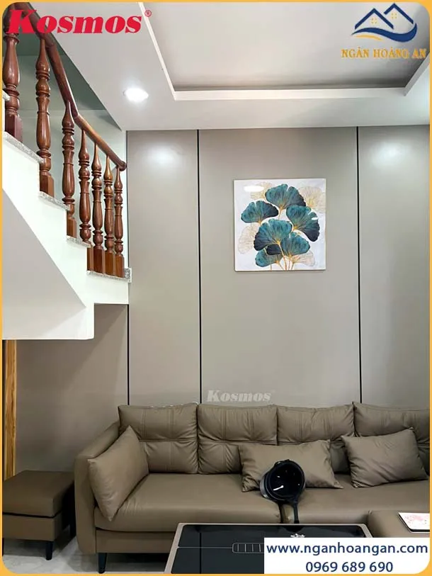 Tấm Ốp Đa Năng Sợi Than Tre Đơn Sắc Nâu Kosmos TT-817