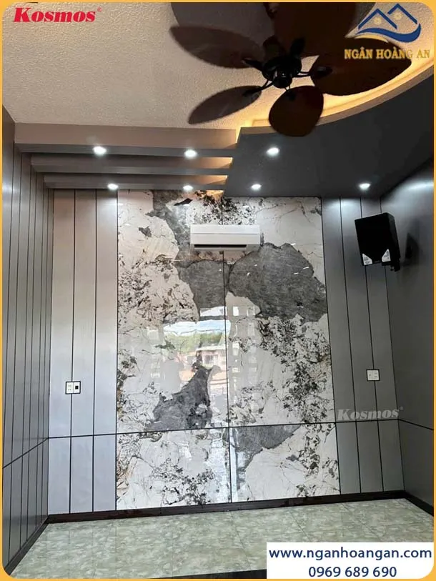 Tấm Ốp Đa Năng Sợi Than Tre Vân Đá Pandora Kosmos TT-828