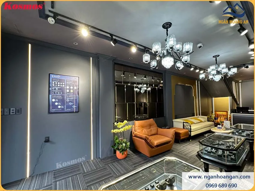 Ốp Tường Tấm Ốp Than Tre Đơn Sắc Xám Kosmos TT-818