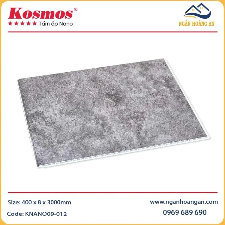 Tấm Nhựa Ốp Trần Nano Giả Bê Tông Kosmos KNANO9-012