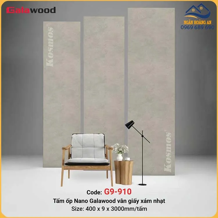 Tấm Ốp Tường Nano Giả Bê Tông Galawood G9-910