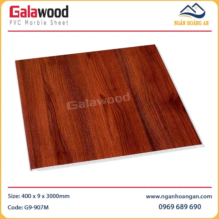 Tấm Ốp Tường Nano Nhựa Giả Gỗ Galawood G9-907M