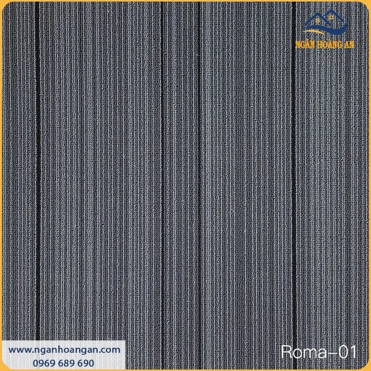 Thảm Tấm Trải Sàn Văn Phòng Roma 01 50x50cm