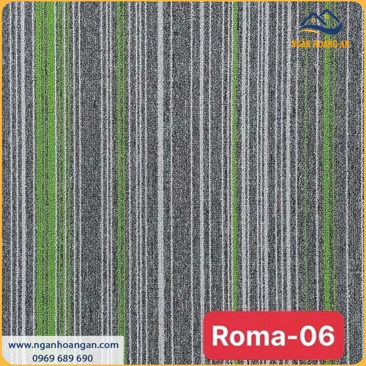 Thảm Tấm Trải Sàn Văn Phòng Roma 06 50x50cm