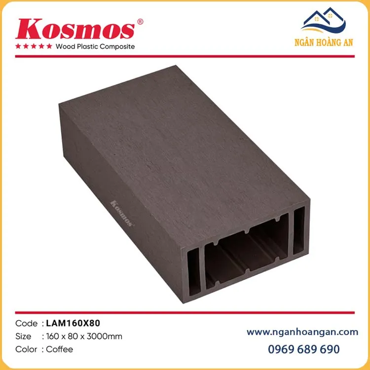 Thanh Lam Hộp Gỗ Nhựa Ngoài Trời Kosmos LAM160x80