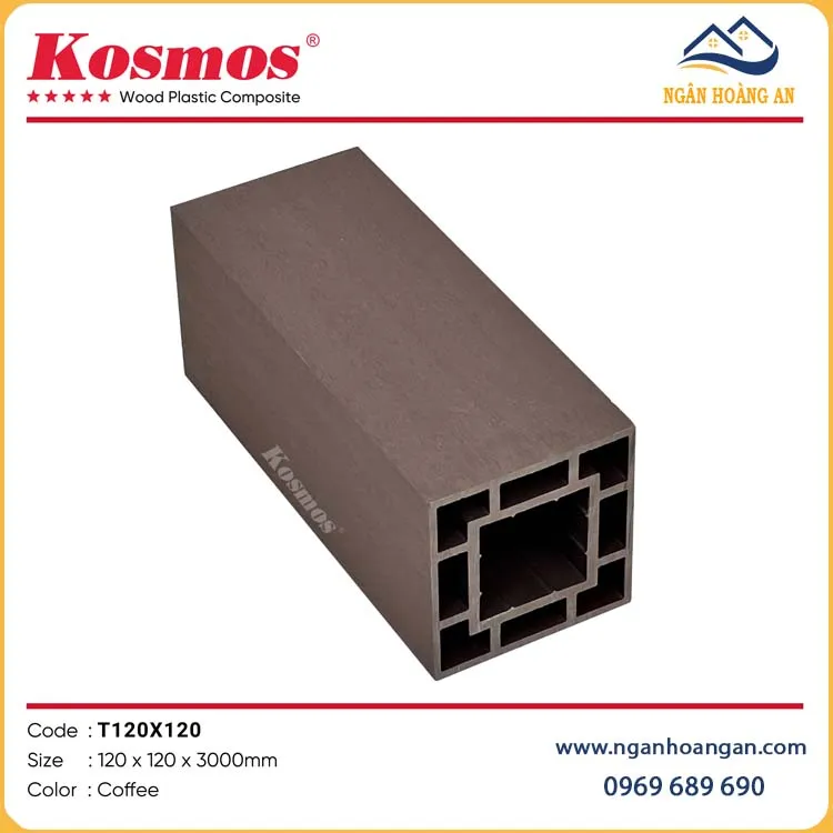 Thanh Lam Trụ Pergola Giàn Hoa Gỗ Nhựa Kosmos T120x120