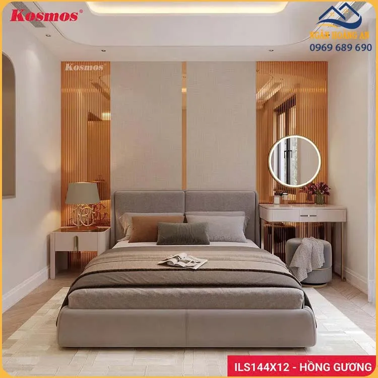 Lam Sóng Inox 304 Mạ PVD Kosmos ILS144X12-HG Hồng Gương