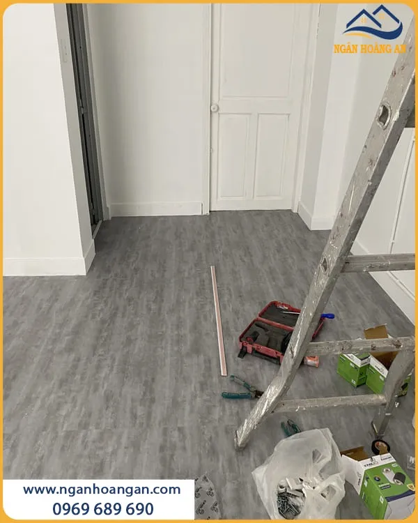 Tấm Lót Sàn Dán Keo Giả Bê Tông MSFloor 22107 Dày 2mm