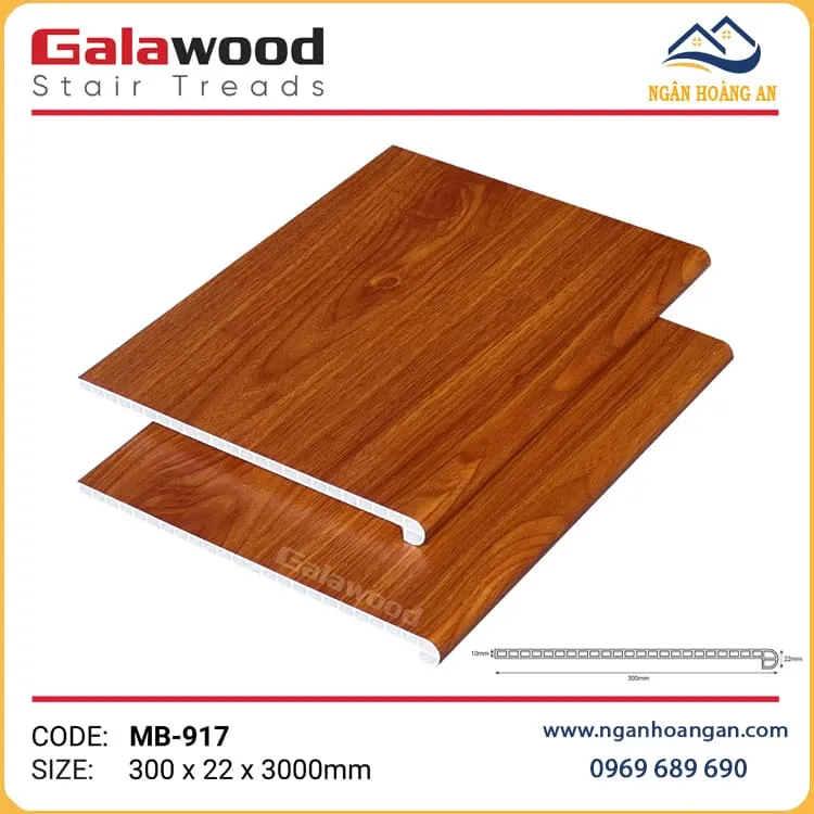 Bộ Sưu Tập Mặt Bậc Cầu Thang Nhựa PVC Giả Gỗ Galawood