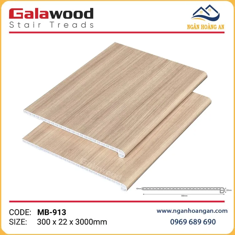 Bộ Sưu Tập Mặt Bậc Cầu Thang Nhựa PVC Giả Gỗ Galawood