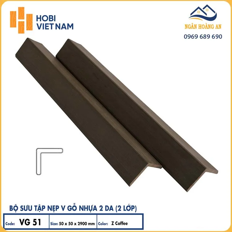 Nẹp V Gỗ Nhựa Ngoài Trời 2 Lớp Phủ Polymer Hobiwood