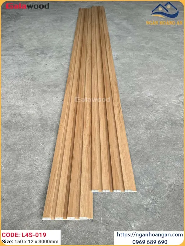 Ốp Tường Ốp Trần Lam Sóng Giả Gỗ Galawood L4S-019