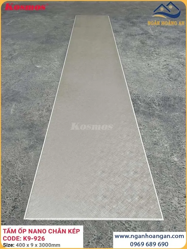Tấm Ốp Tường Nhựa Nano Chân Kép Giả Vân Vải Kosmos K9-926