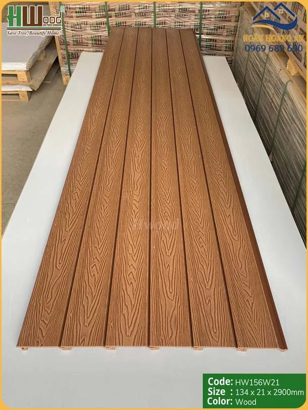 Ốp Tường Ốp Trần Gỗ Nhựa Ngoài Trời Hwood  HW156W21 Wood