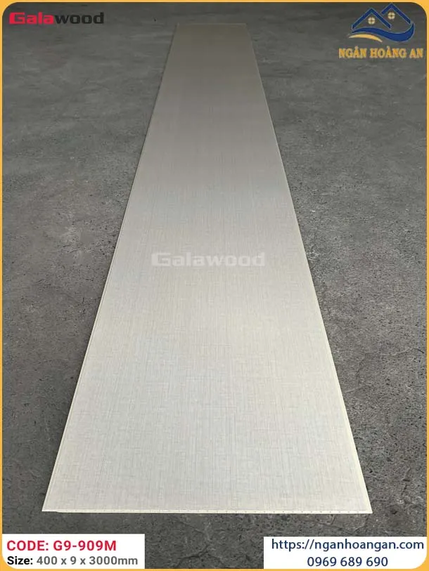 Ốp Tường Ốp Trần Nano Giả Vân Vải Kem Galawood G9-909M