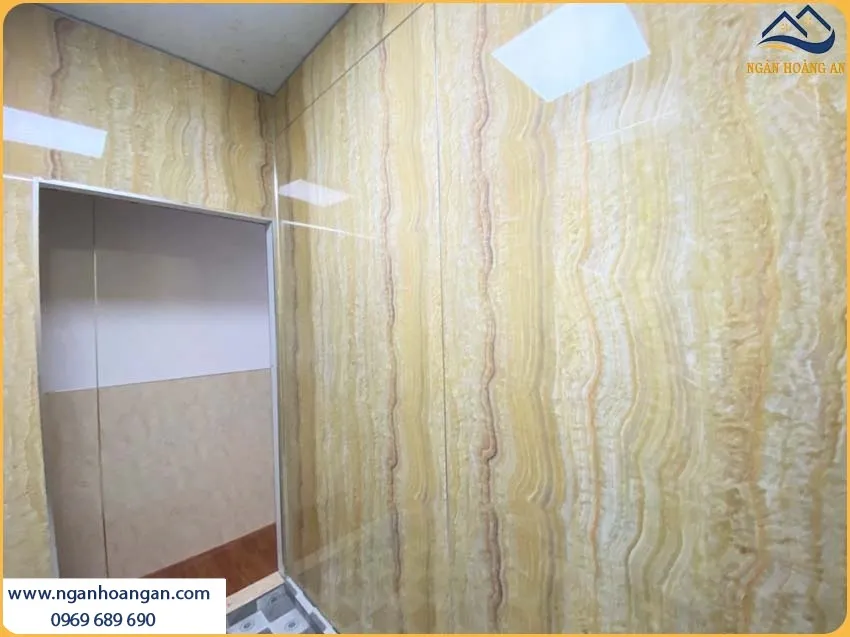 Ốp Tường Tấm Nhựa PVC Giả Đá Kosmos PVC2022