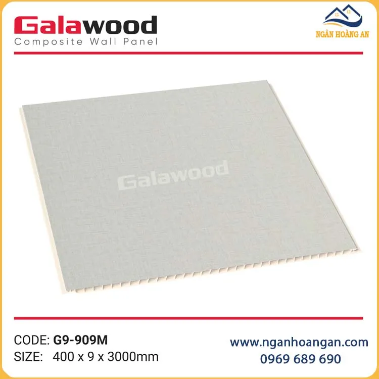 Ốp Tường Ốp Trần Nano Giả Vân Vải Kem Galawood G9-909M