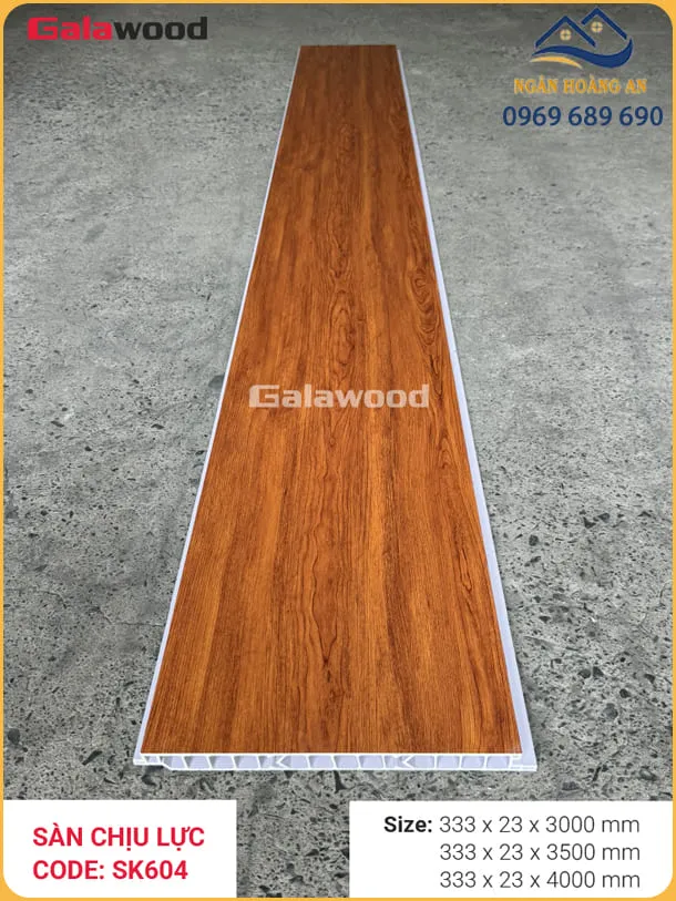 Sàn Nhựa Vân Gỗ Chịu Lực Galawood SK604X3M5