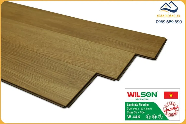 Sàn Gỗ Công Nghiệp Wilson W446 Dày 8mm 
