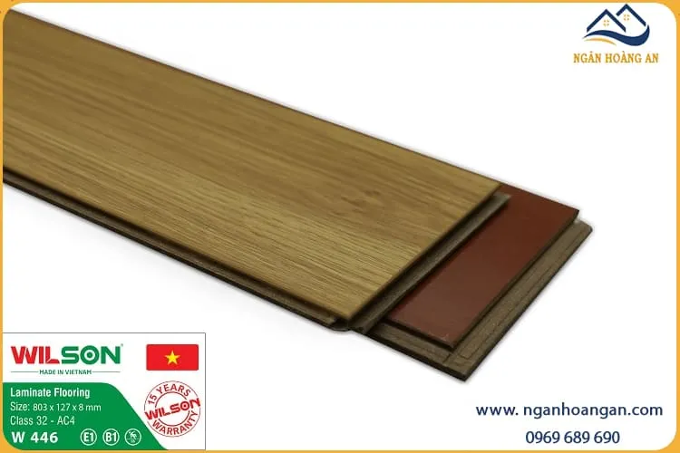Sàn Gỗ Công Nghiệp Wilson W446 Dày 8mm 