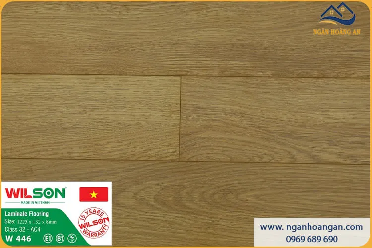 Sàn Gỗ Công Nghiệp Wilson W446 Dày 8mm 