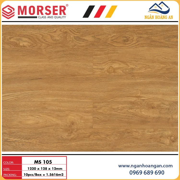 Sàn Gỗ Công Nghiệp Morser Việt Nam MS105 12mm