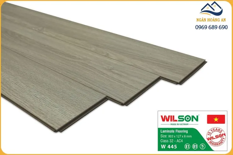Sàn Gỗ Công Nghiệp Wilson W445 Dày 8mm