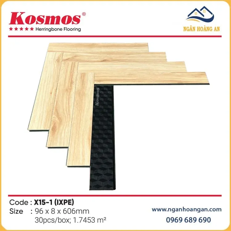 Sàn Gỗ Xương Cá Kosmos 8mm X15-1