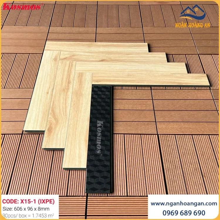 Sàn Gỗ Xương Cá Kosmos 8mm X15-1