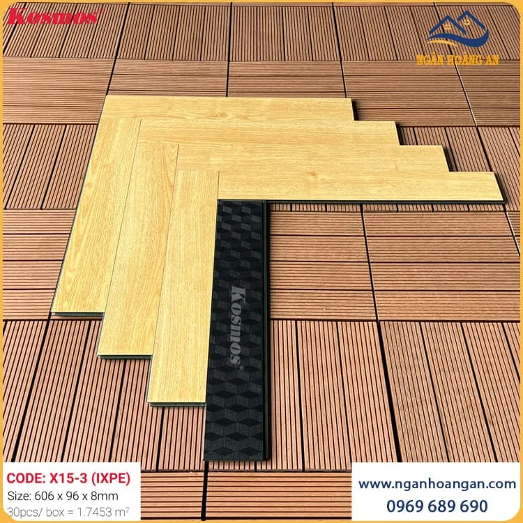 Sàn Gỗ Xương Cá Kosmos Việt Nam 8mm X15-3