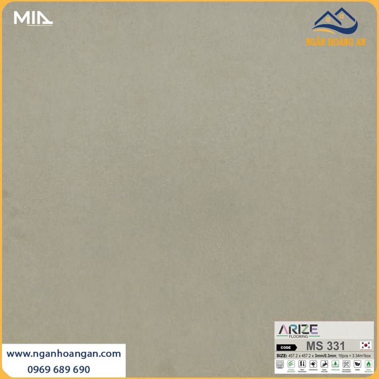 Ms 331 Sàn Nhựa Dán Keo Giả Vân Đá ARIZE MS331 Dày 3mm Tại Quận 1 TPHCM