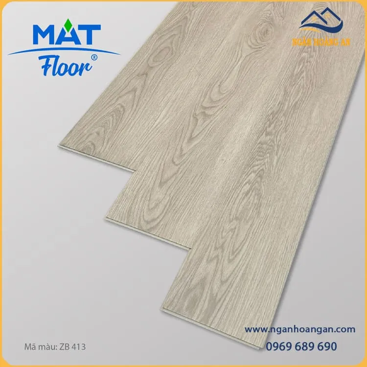 Sàn Nhựa Giả Gỗ Hèm Khoá 4mm MAT Floor Z413