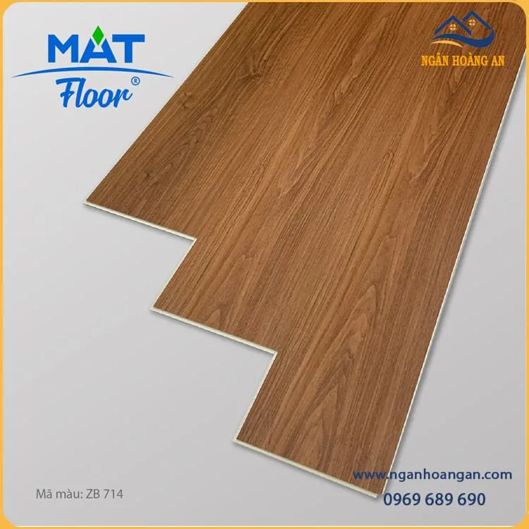 Sàn Nhựa Giả Vân Gỗ Hèm Khoá 4mm MAT Floor Z714