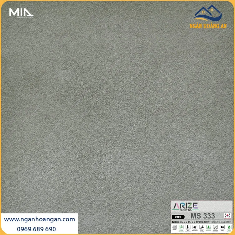 Sàn Nhựa Vinyl Dán Keo Vân Đá ARIZE MS333  Dày 3mm
